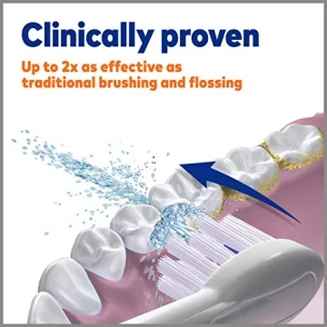 Waterpik Sonic-Fusion Professional Flossing, Electric Toothbrush & Water Flosser Combo in One, SF-02, White