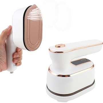 Mini Steam Iron, Travel Steamer for Clothes, 1000W Portable Handheld Steamer Support Dry and Wet Iro...