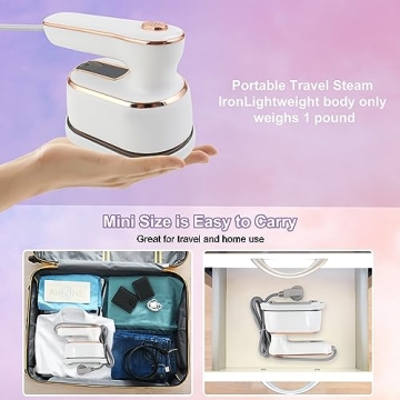 Mini Steam Iron Portable Travel Steamer for Clothes