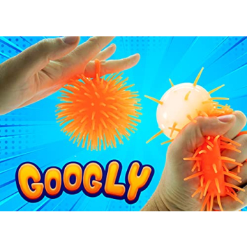JA-RU Googly Puffer Ball for Sensory Fun and Relief