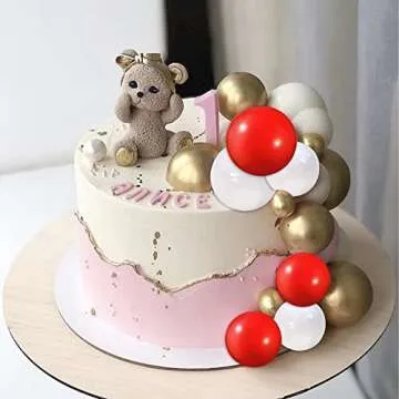 Rsstarxi Mini Balloon Cake Foam Balls for Elegant Decor