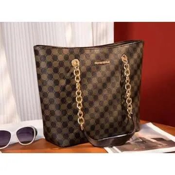 Montana West Tote Bag for Women Chain Top-handle Satchel Handbags Ladies Purses Shoulder Bags MWC-039CF