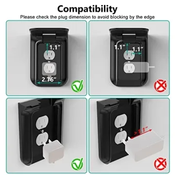 WALI Outlet Shelf Wall Holder for Smart Devices and More