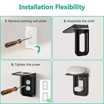 WALI Outlet Shelf Wall Holder for Smart Devices and More