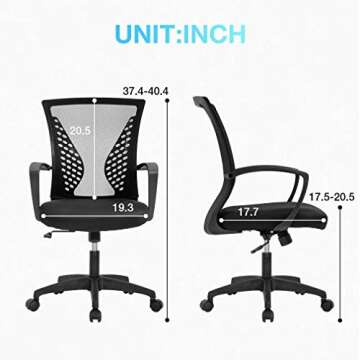 Ergonomic Office Chair for Home and Gaming Comfort