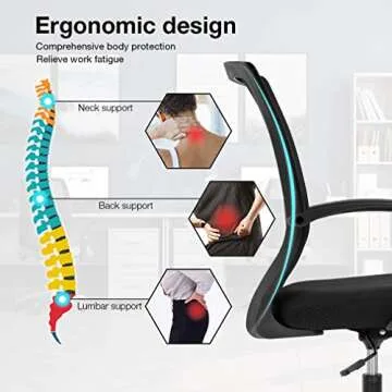 Ergonomic Office Chair for Home and Gaming Comfort