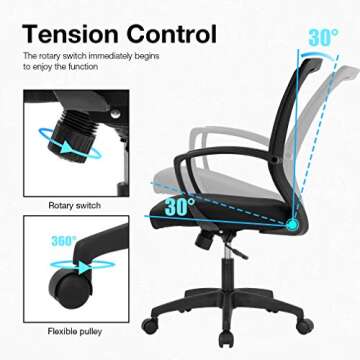 Ergonomic Office Chair for Home and Gaming Comfort