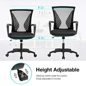 Ergonomic Office Chair for Home and Gaming Comfort