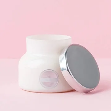 Capri Blue Volcano Scented Candles - Luxury Glass Jar Candles for Home Scented with Tropical Fruit & Sugared Citrus - Soy Wax Blend - Capri Blue Volcano - White Color (8 oz)