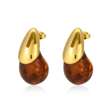 Elegant ABILITH Acrylic Resin Drop Earrings - Lightweight & Versatile for All Occasions!