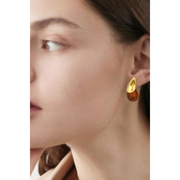 Stylish ABILITH Acrylic Resin Drop Earrings for Women