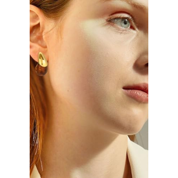 Stylish ABILITH Acrylic Resin Drop Earrings for Women