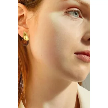 Stylish ABILITH Acrylic Resin Drop Earrings for Women