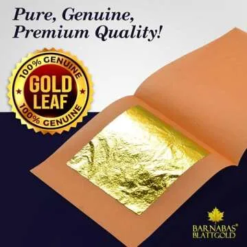 Edible Gold Leaf by Barnabas Blattgold - Luxurious Cake Decor