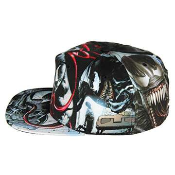 Marvel Comics Venom Sublimated All Over Print Snapback Hat