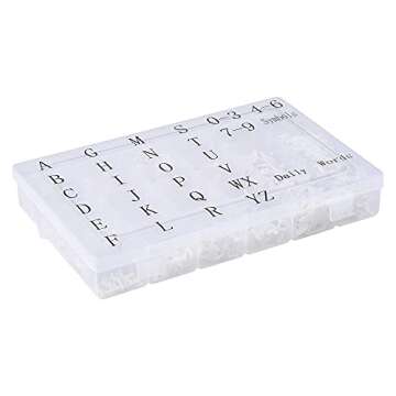 3/4 Inch Letters for Felt Letter Board, Pre-Cut 715 Pieces Including Letters,Numbers,Symbols,Daily Words with Sorting Tray for Changeable Plastic Letter Board