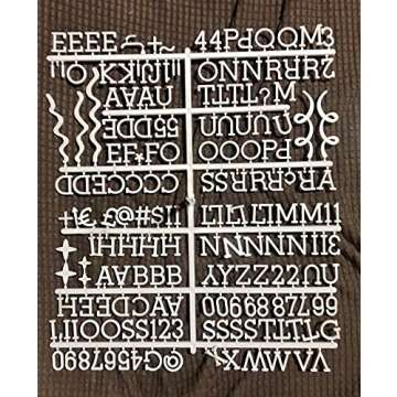 3/4 Inch Letters for Felt Letter Board, Pre-Cut 715 Pieces Including Letters,Numbers,Symbols,Daily Words with Sorting Tray for Changeable Plastic Letter Board