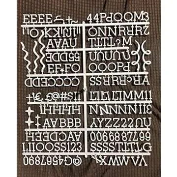 3/4 Inch Letters for Felt Letter Board, Pre-Cut 715 Pieces Including Letters,Numbers,Symbols,Daily Words with Sorting Tray for Changeable Plastic Letter Board