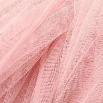 Didihou Bed Canopy for Kids Room, Yarn Play Tent Bedding for Kids Playing Reading with Children Round Lace Dome Netting Curtains Baby Boys and Girls Games House (Peach)