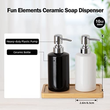 Elegant Ceramic Soap Dispenser for Kitchen and Bathroom