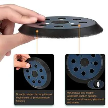 Replacement 5" Hook & Loop Pad For DeWalt DW421/DW423 Sander 2-pack# 151281-08