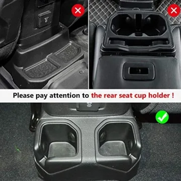 Auovo Cup Holder Inserts for Jeep Wrangler & Gladiator