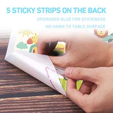 Disposable Stick-on Placemats 40 Pack for Baby & Kids, Restaurant Table Mats 12" x 18" Sticky Place Mats, Toddler Baby Placemat, Car Plane Theme