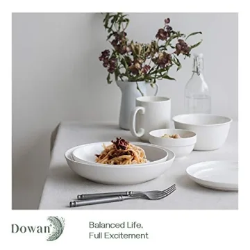 DOWAN 9.75" Large Pasta Bowls - Durable Ceramic Set