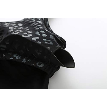 Leopard Longline Sports Bra for Women | Medium Support Workout Gear