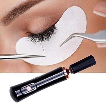 Rowzzi Electric Nail Lacquer Shaker, Glue Shaker for Eyelash Extensions, Eyelash Lacquer Shaker, Electric Shaker Time Saving Handsfree Tool Glue Nails Polish