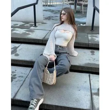 EMMIOL Joggers for Women High Waisted Cargo Pants Wide Leg Casual Pants 6 Pockets Combat Military Trousers