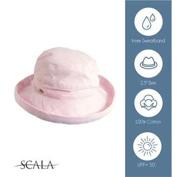 Scala Women's Medium Brim Cotton Hat - Chic Summer Essentials