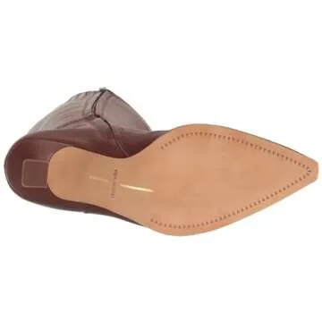 Dolce Vita Women's Auggie Fashion Boot, Chocolate DRITAN Leather, 6.5