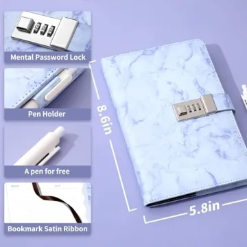 CAGIE Locked Diary for Girls - Privacy & Style