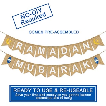 Ramadan Mubarak Banner | Rustic Ramadan Decorations