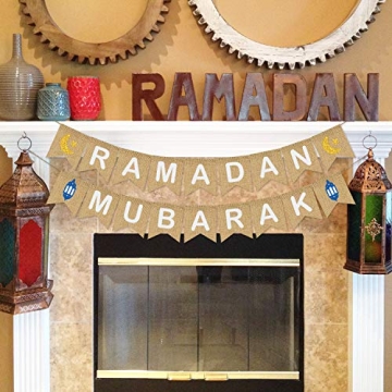 Ramadan Mubarak Banner | Rustic Ramadan Decorations