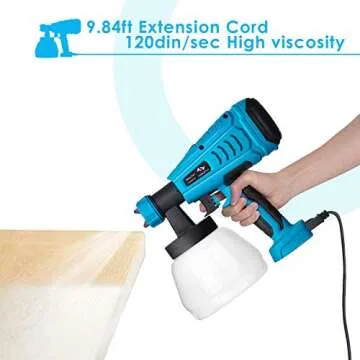 Tilswall Paint Sprayer: 550W Electric Gun for DIY Projects