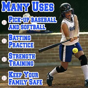 Aluminum Baseball Bat - Perfect for Sports and Safety