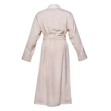 CHADSWORTH & HAIG Ultimate Doeskin Brushed Microfiber Bathrobe Lined In Terry