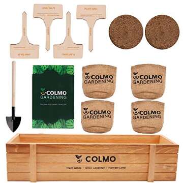 Indoor Herb Garden Kit - Herb Garden Kits for Adults Kitchen Growing Starter Window Garden Growing Kit Kitchen Indoor Gardening Set