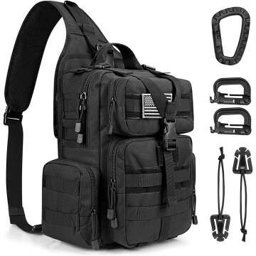 Tactical EDC Sling Bag with Pistol Holster