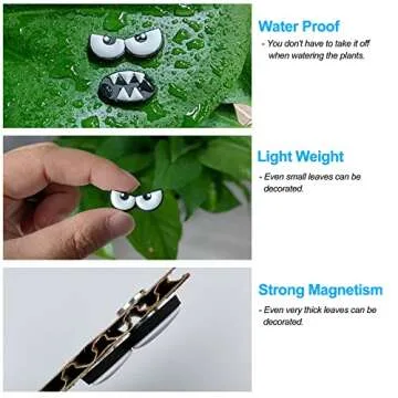 HOMDSG Monster Plant Magnets for Fun Plant Decor