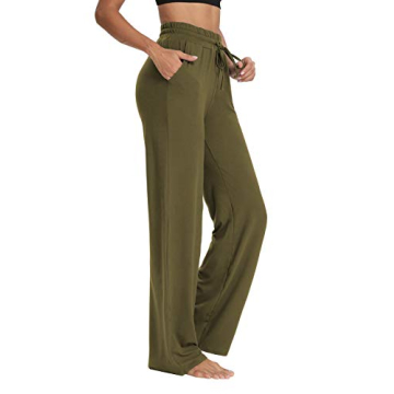Sarin Mathews Womens Yoga Sweatpants Wide Leg Lounge Pajamas Pants Comfy Drawstring Workout Joggers ...