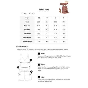 MakeMeChic Women's Two Piece Floral Ruffle Trim Cami Crop Top and Wrap Skirt Set Rust X-Small