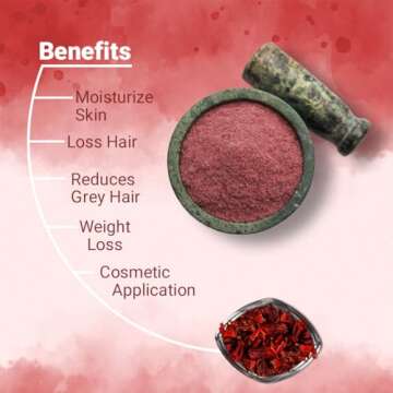 USDA Organic Hibiscus Powder for Hair Skin Health 227g