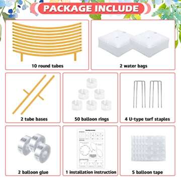 Loninak 6.7FT Round Wedding Arch Backdrop Stand for Events