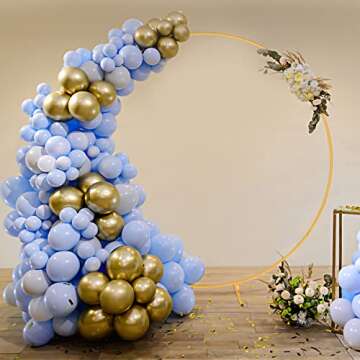 Loninak 6.7FT Round Wedding Arch Backdrop Stand for Events