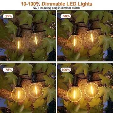 GPATIO 60FT Waterproof String Lights for Outdoor Fun