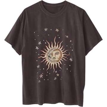 Remidoo Women's Oversized Graphic Tee - Stylish Comfort