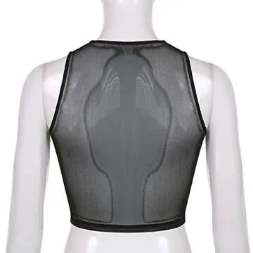 Womens Face Portrait Print Crop Top Y2K E-Girls 90s Sleeveless Tank Top Graphic Print Summer Cami Vest Tops(E-Color Block face Portrait,M)